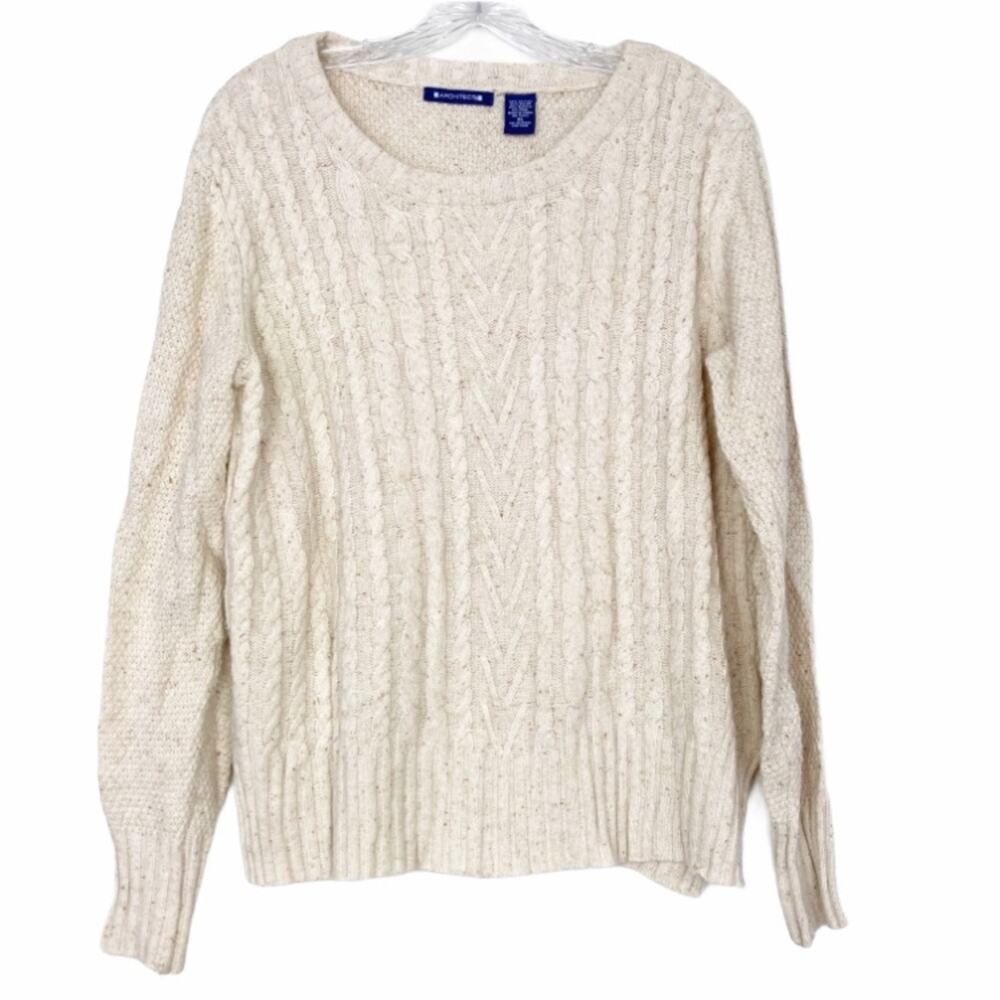 Architect Tan Speckled Wool Blend Sweater Sz XL